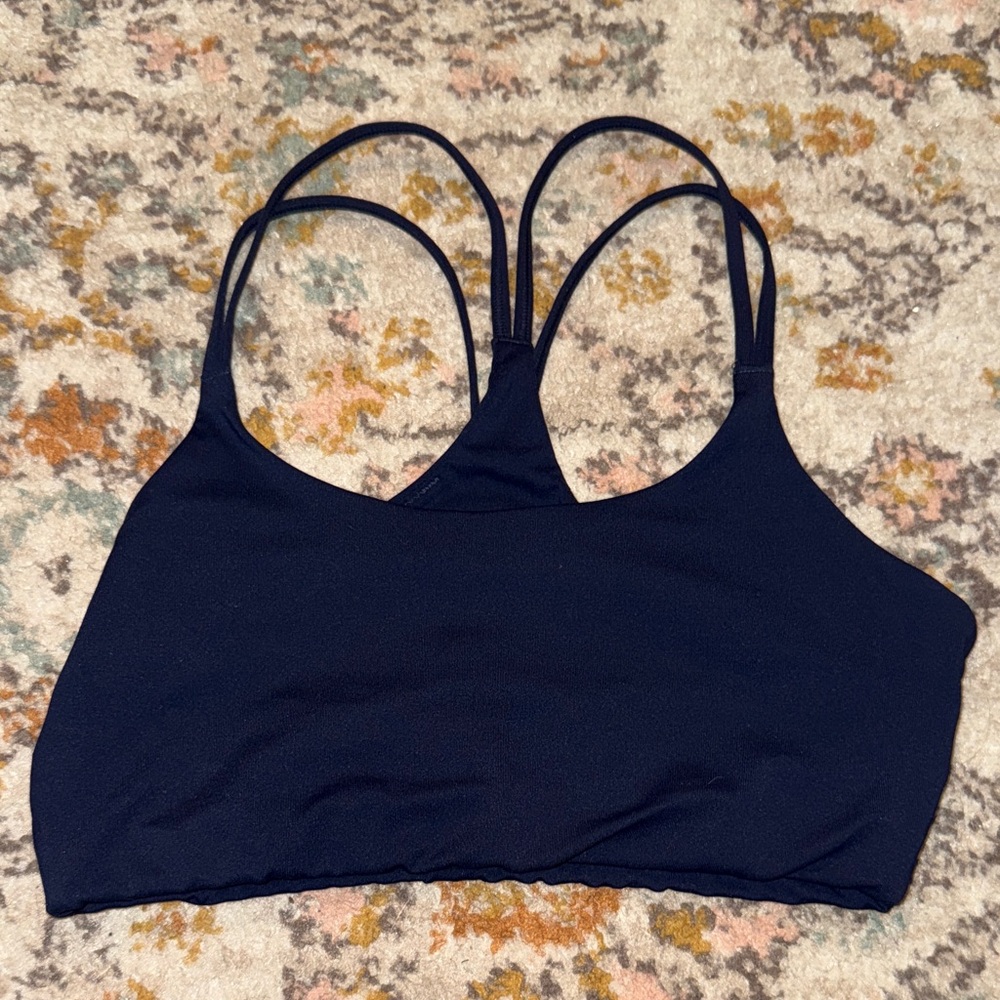 Fabletics Midnight Blue Double-Strap Sports Bra